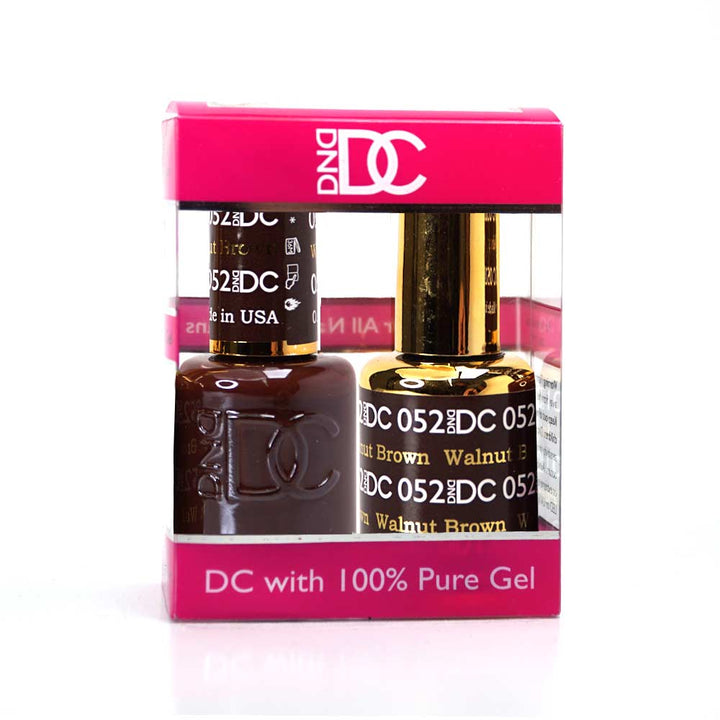 DND / DC Gel Nail Polish Matching Duo - 052 Walnut Brown
