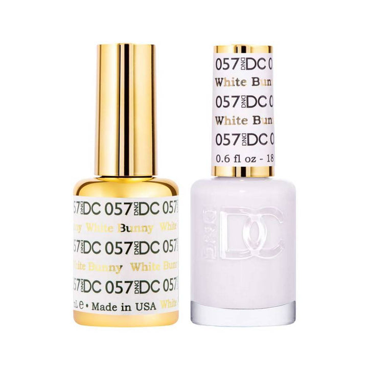 DND / DC Gel Nail Polish Matching Duo - 057 White Bunny
