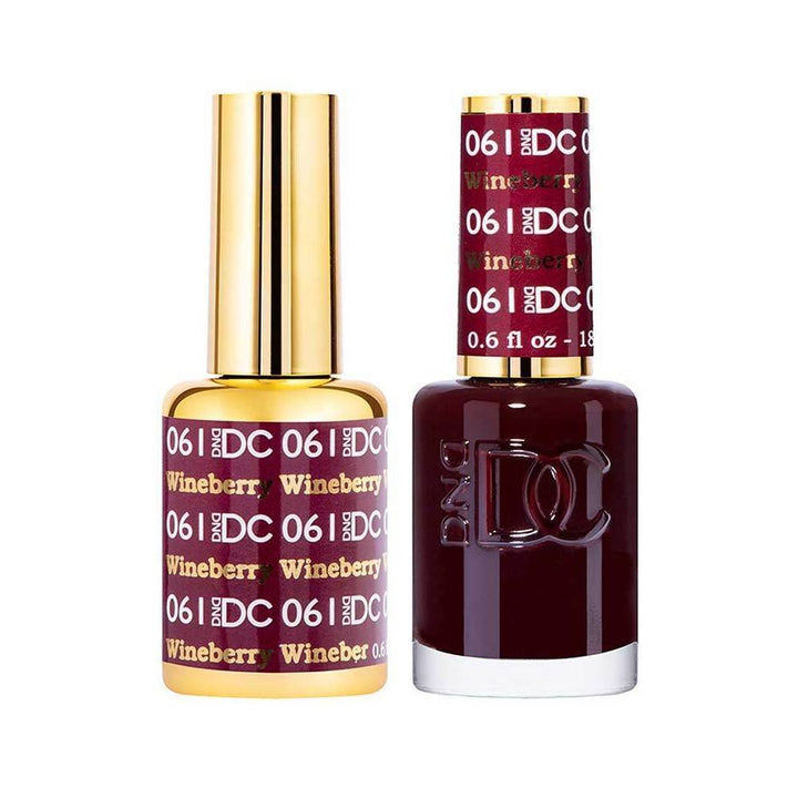 DND / DC Gel Nail Polish Matching Duo - 061 Wineberry