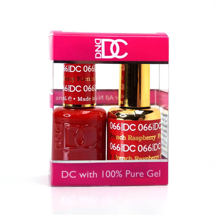 DND / DC Gel Nail Polish Matching Duo - 066 French Raspberry