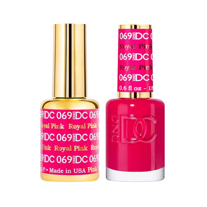 DND / DC Gel Nail Polish Matching Duo - 069 Royal Pink