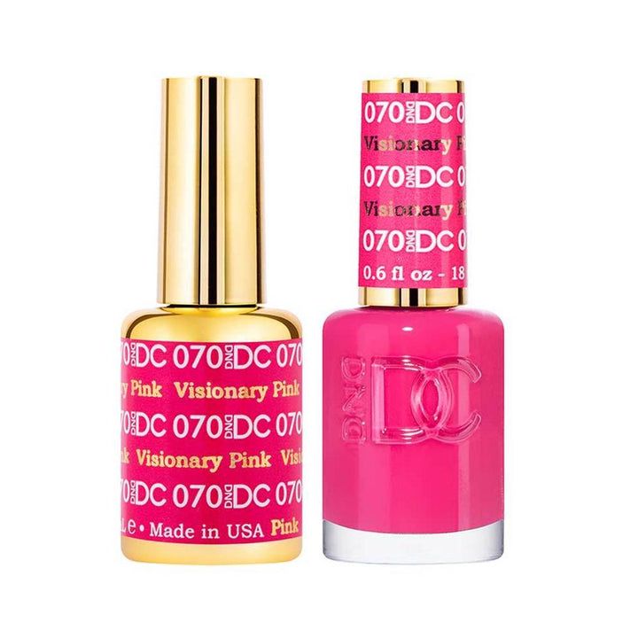 DND / DC Gel Nail Polish Matching Duo - 070 Visionary Pink