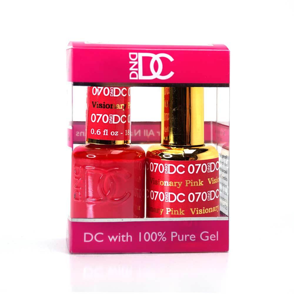 DND / DC Gel Nail Polish Matching Duo - 070 Visionary Pink