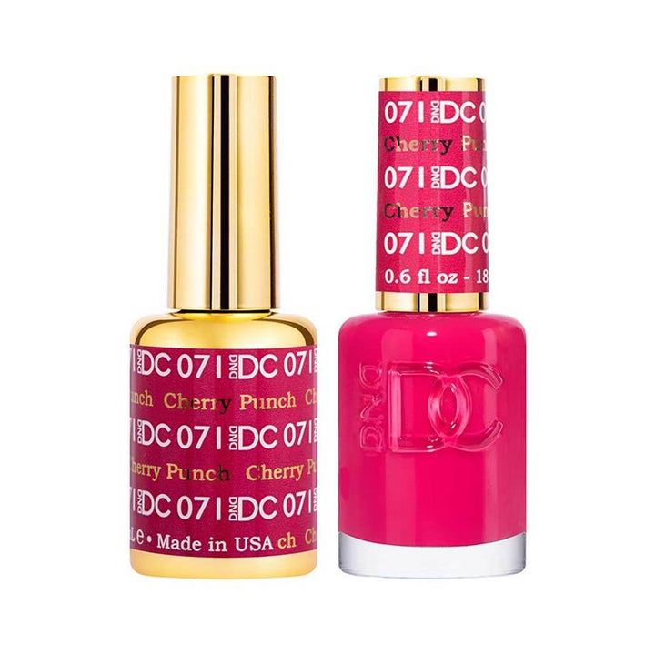DND / DC Gel Nail Polish Matching Duo - 071 Cherry Punch