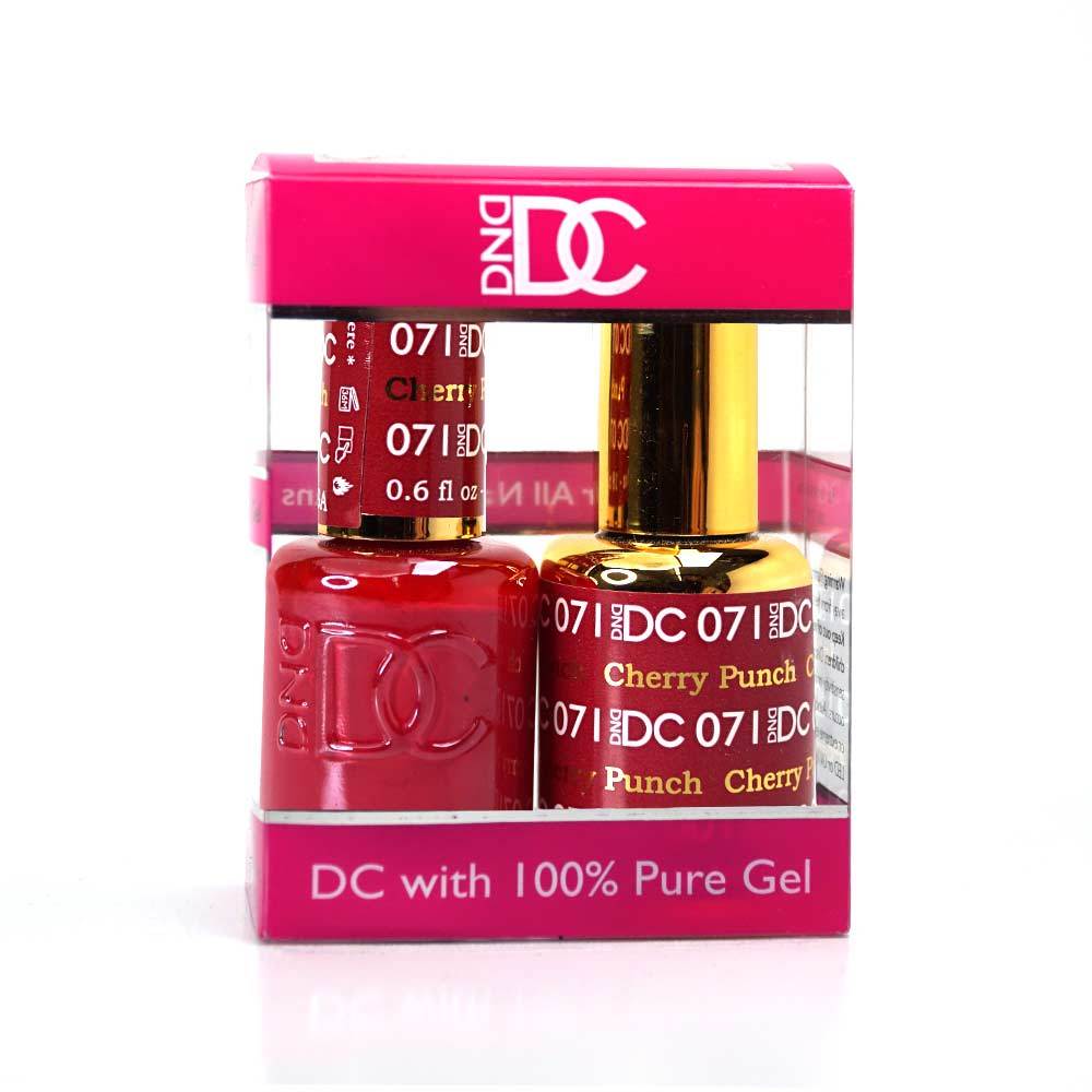 DND / DC Gel Nail Polish Matching Duo - 071 Cherry Punch
