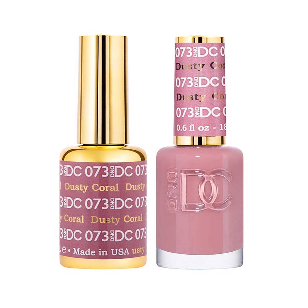 DND / DC Gel Nail Polish Matching Duo - 073 Dusty Coral