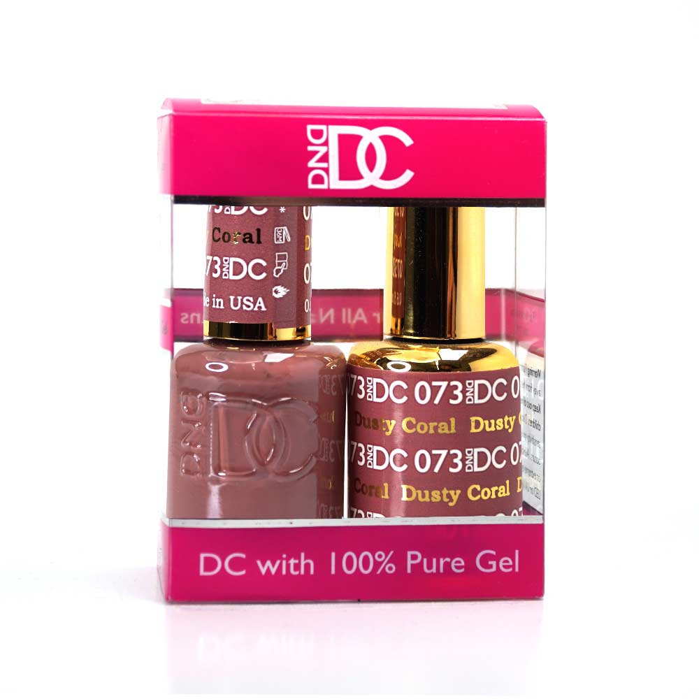 DND / DC Gel Nail Polish Matching Duo - 073 Dusty Coral