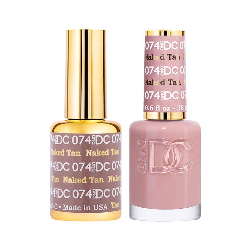DND / DC Gel Nail Polish Matching Duo - 074 Naked Tan