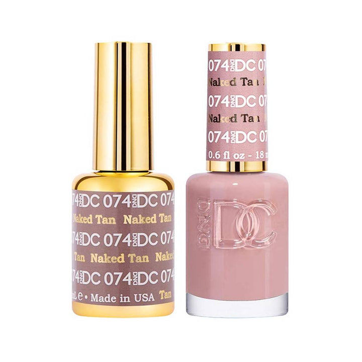 DND / DC Gel Nail Polish Matching Duo - 074 Naked Tan