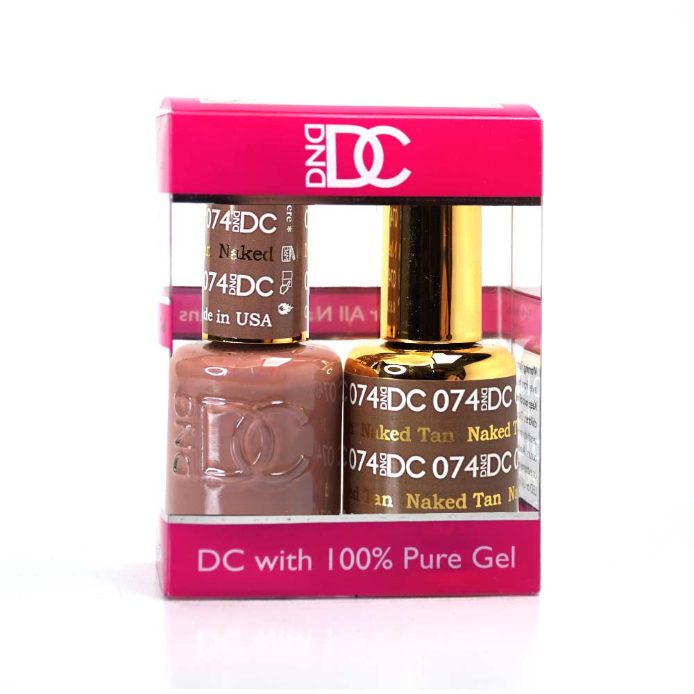 DND / DC Gel Nail Polish Matching Duo - 074 Naked Tan