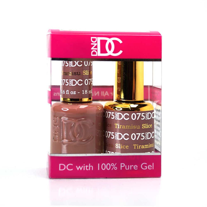 DND / DC Gel Nail Polish Matching Duo - 075 Tiramisu Slice