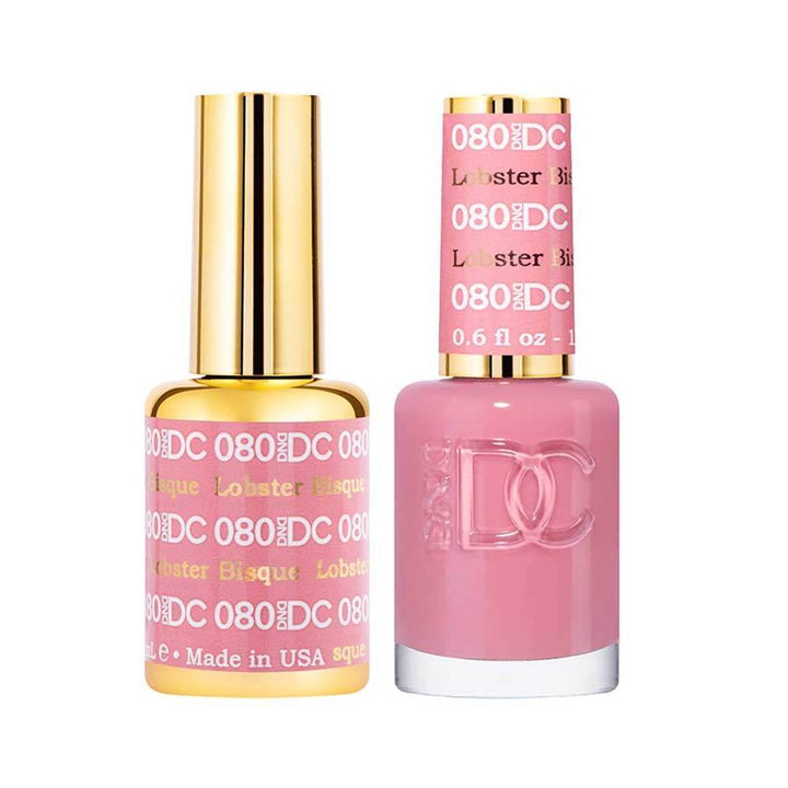 DND / DC Gel Nail Polish Matching Duo - 080 Lobster Bisque
