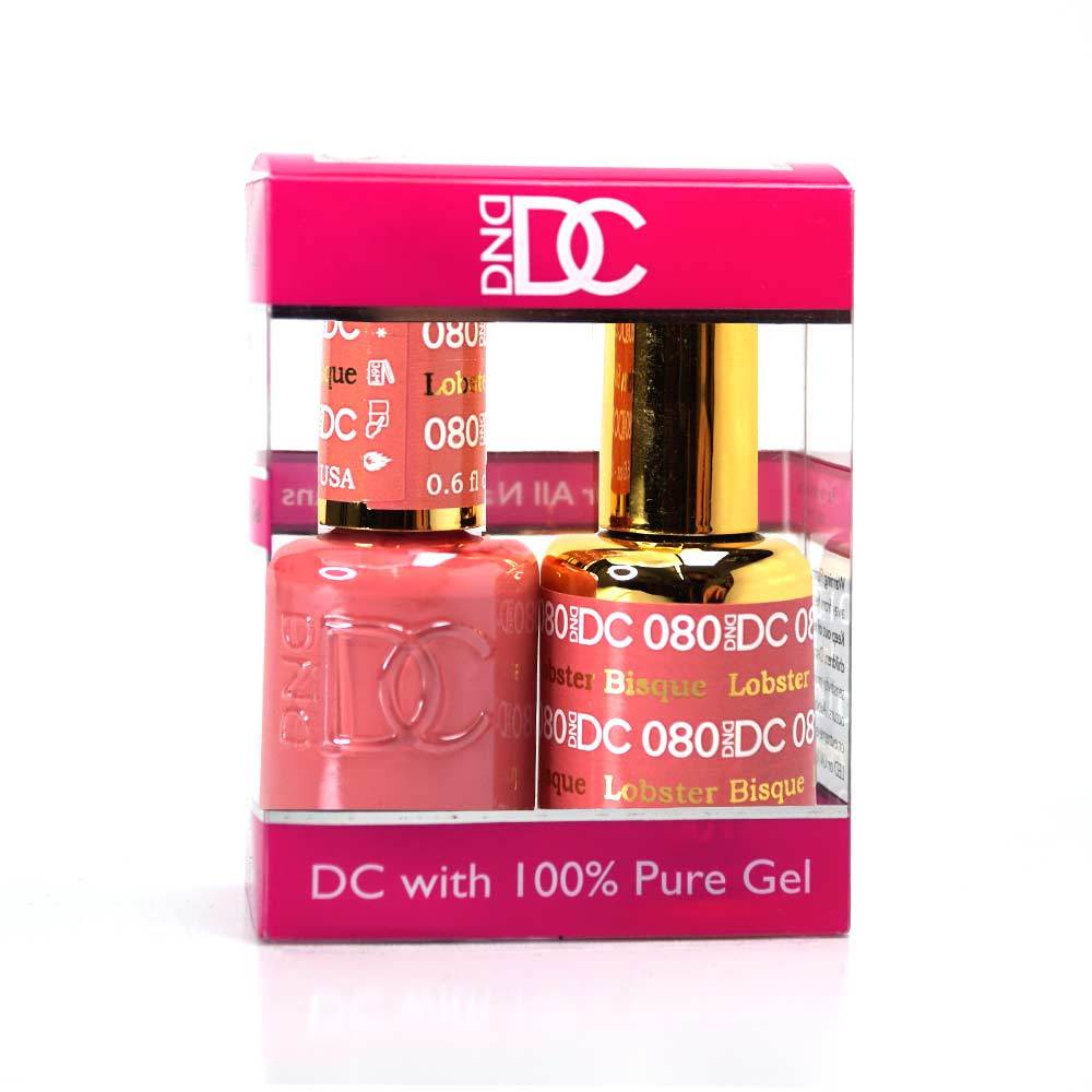 DND / DC Gel Nail Polish Matching Duo - 080 Lobster Bisque