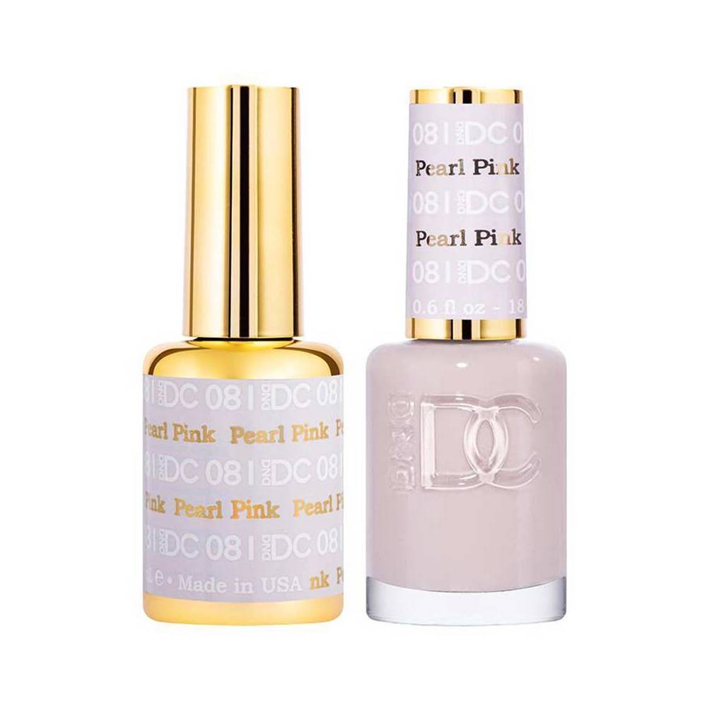 DND / DC Gel Nail Polish Matching Duo - 081 Pearl Pink