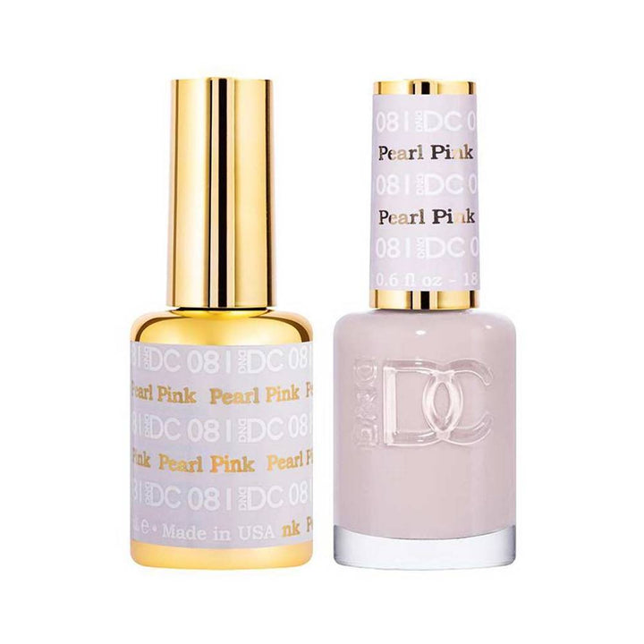 DND / DC Gel Nail Polish Matching Duo - 081 Pearl Pink