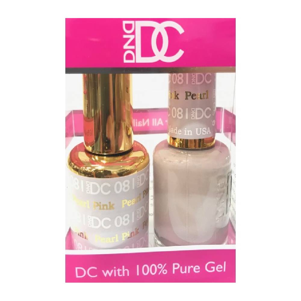 DND / DC Gel Nail Polish Matching Duo - 081 Pearl Pink