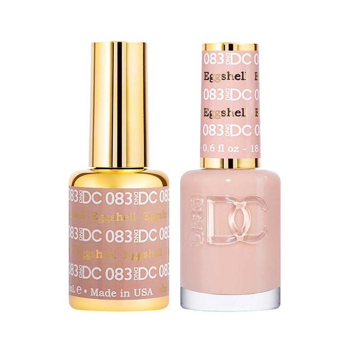 DND / DC Gel Nail Polish Matching Duo - 083 Eggshell