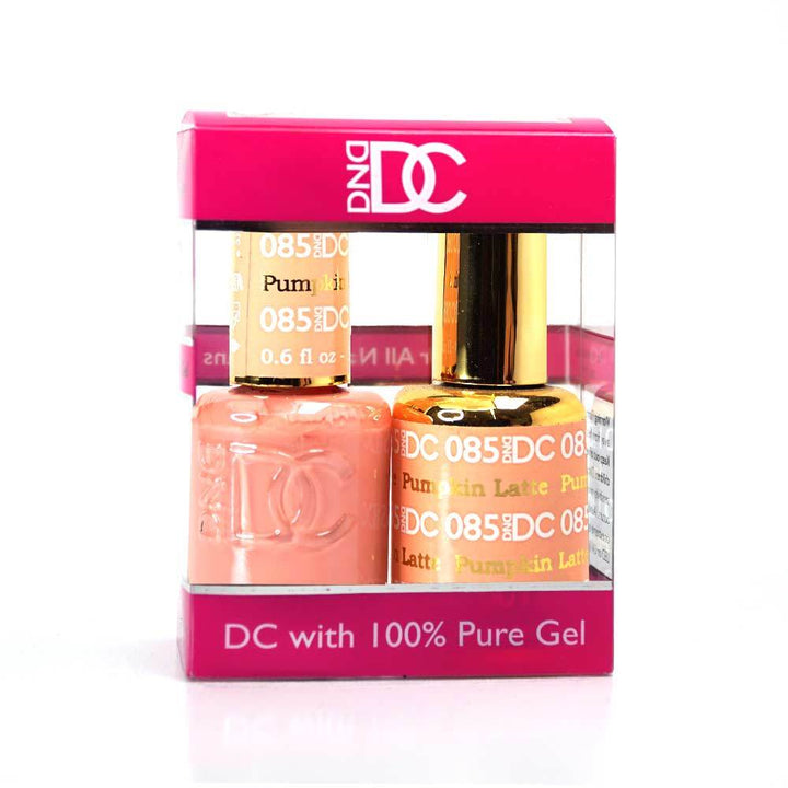 DND / DC Gel Nail Polish Matching Duo - 085 Pumpkin Latte