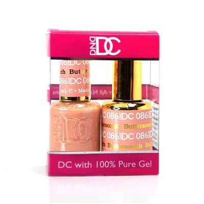 DND / DC Gel Nail Polish Matching Duo - 086 Butterscotch