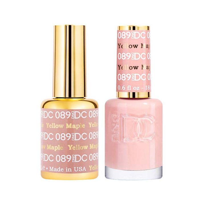 DND / DC Gel Nail Polish Matching Duo - 089 Yellow Maple