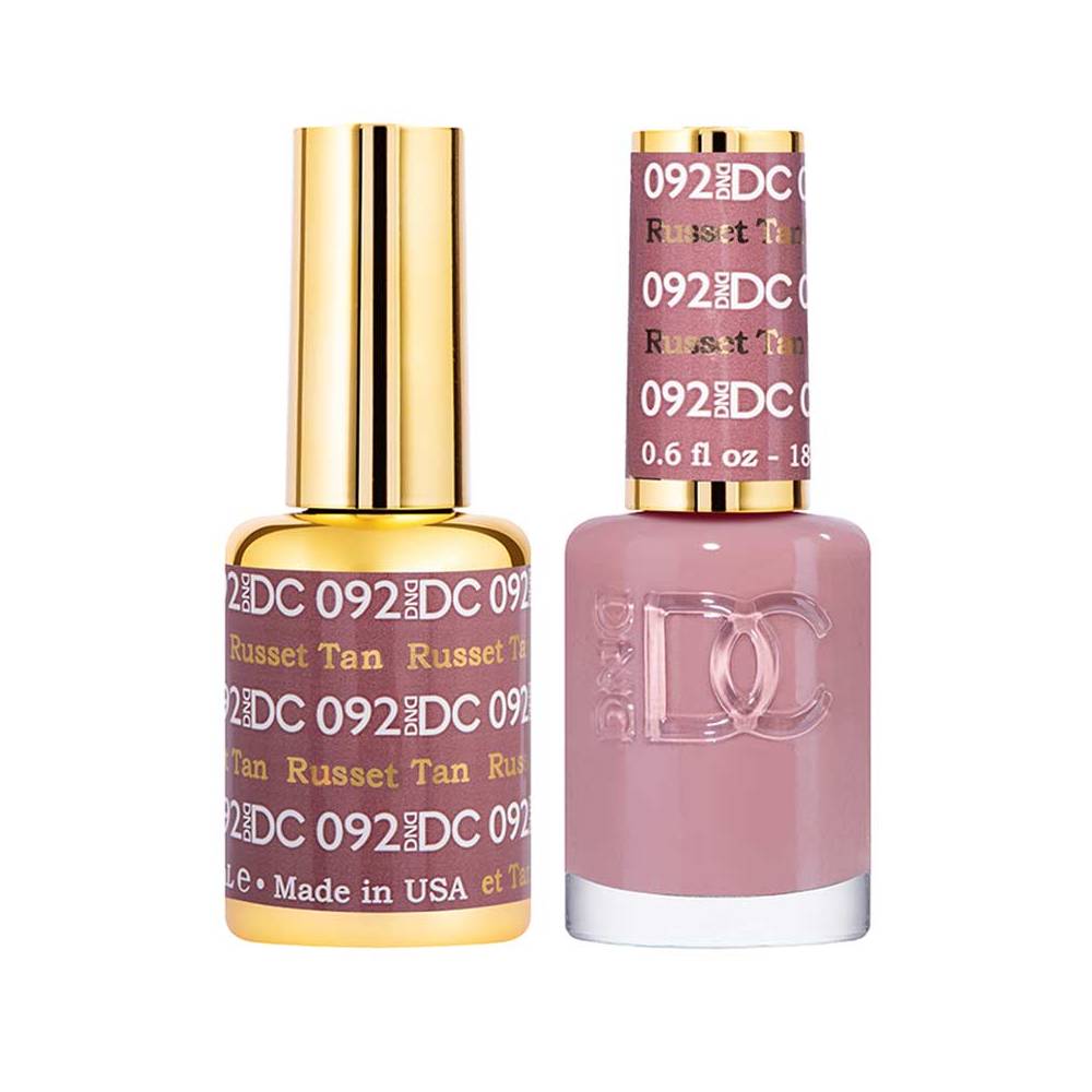 DND / DC Gel Nail Polish Matching Duo - 092 Russet Tan