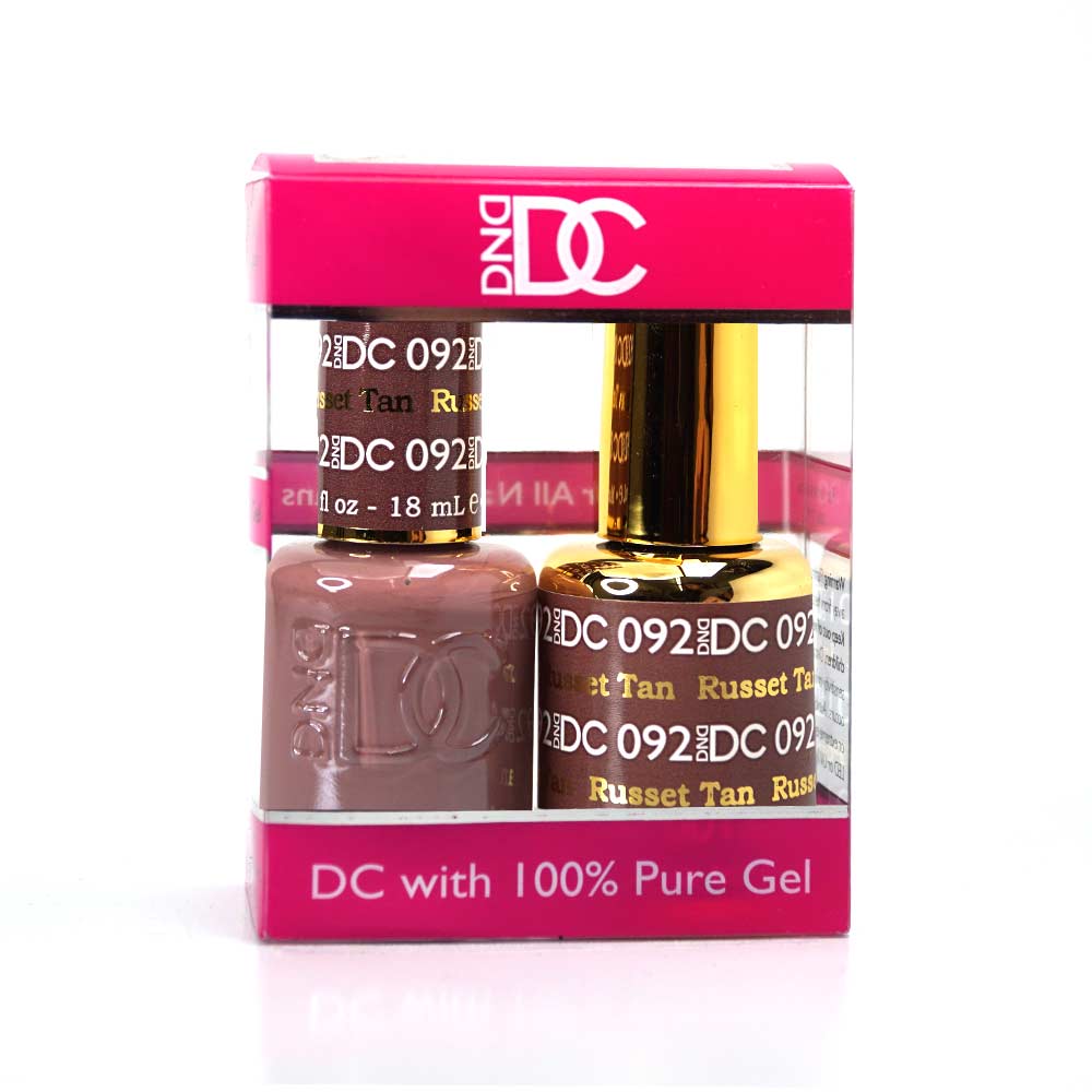 DND / DC Gel Nail Polish Matching Duo - 092 Russet Tan