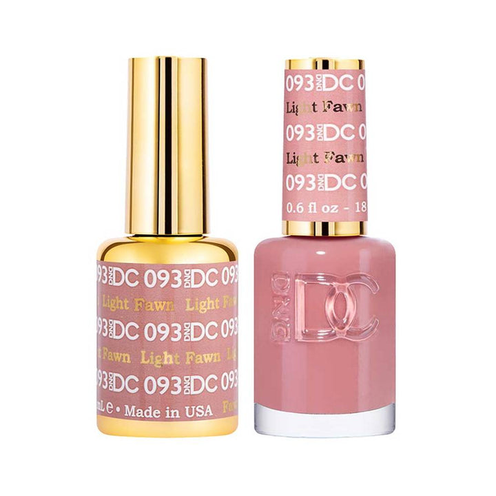 DND / DC Gel Nail Polish Matching Duo - 093 Light Fawn
