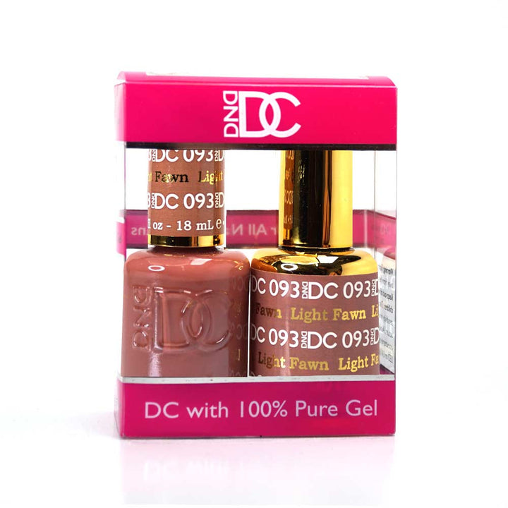 DND / DC Gel Nail Polish Matching Duo - 093 Light Fawn