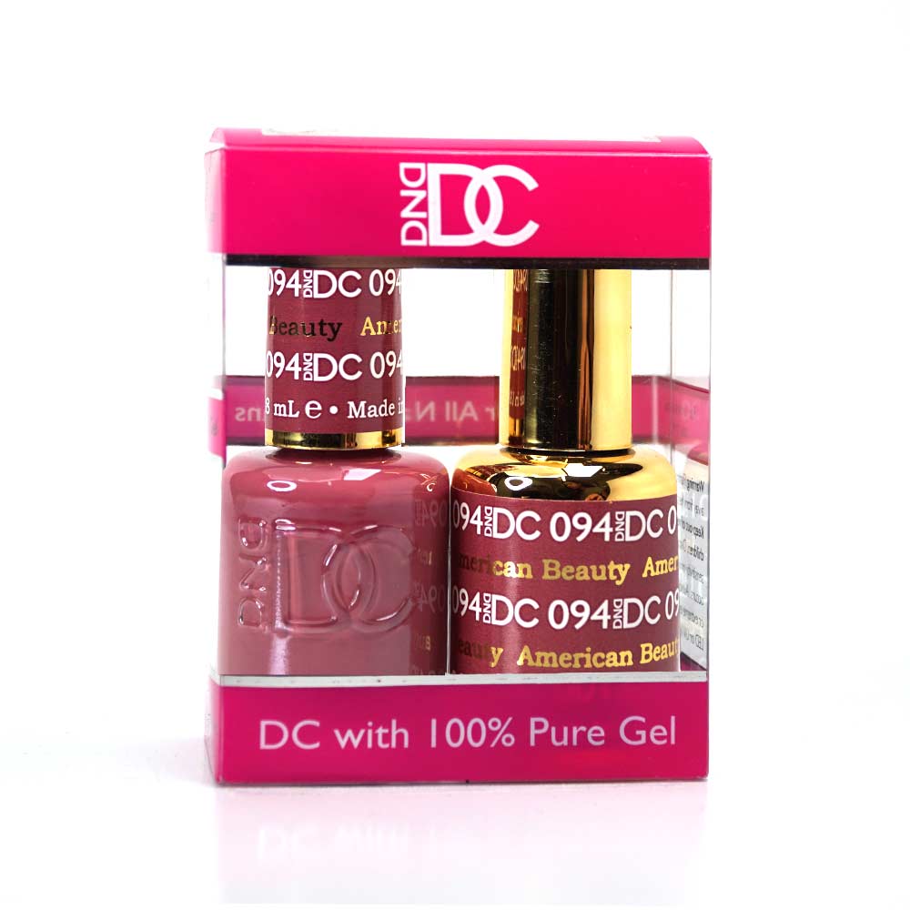 DND / DC Gel Nail Polish Matching Duo - 094 American Beauty