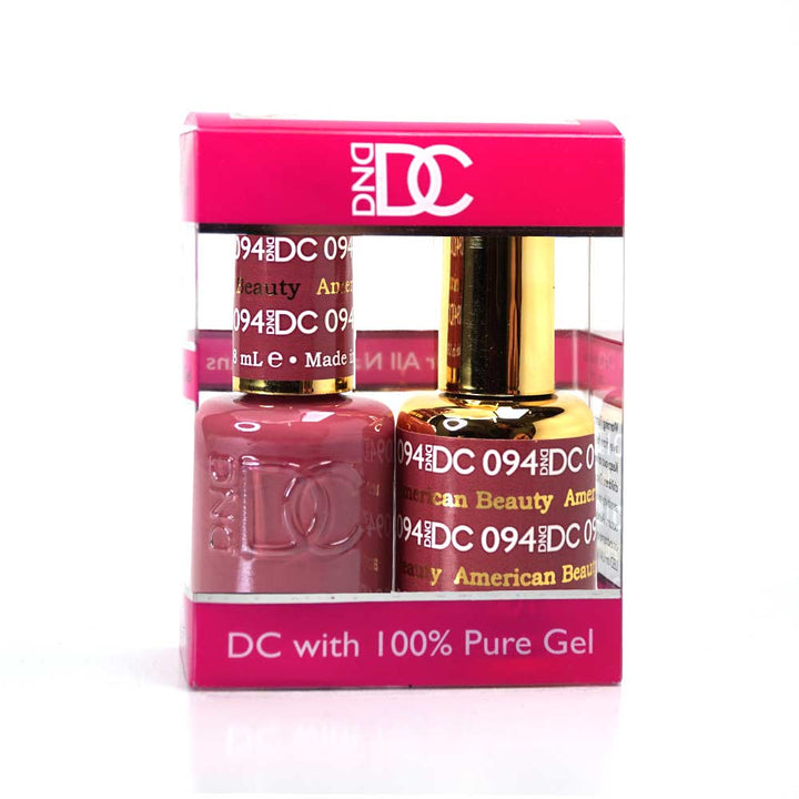 DND / DC Gel Nail Polish Matching Duo - 094 American Beauty