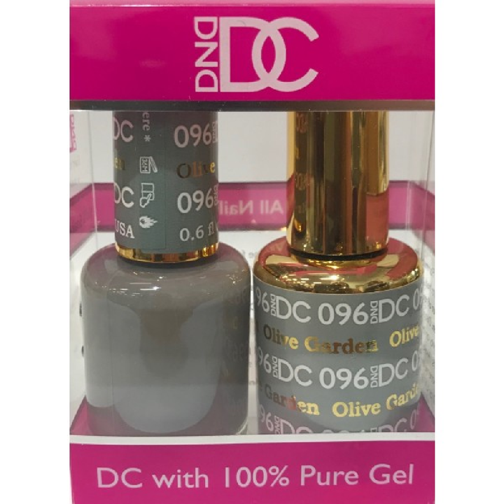 DND / DC Gel Nail Polish Matching Duo - 096 Olive Garden