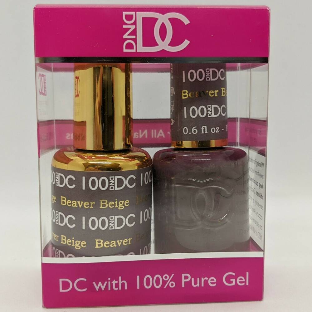 DND / DC Gel Nail Polish Matching Duo - 100 Beaver Beige