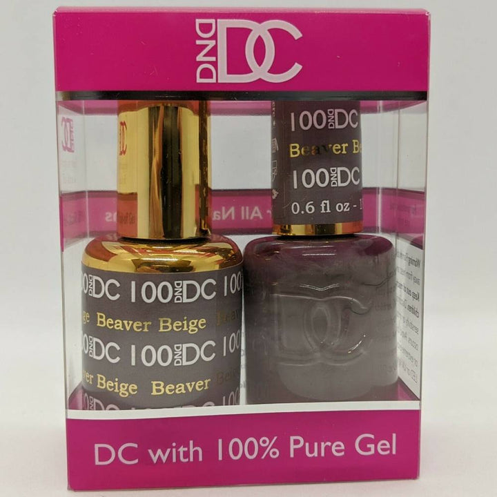 DND / DC Gel Nail Polish Matching Duo - 100 Beaver Beige