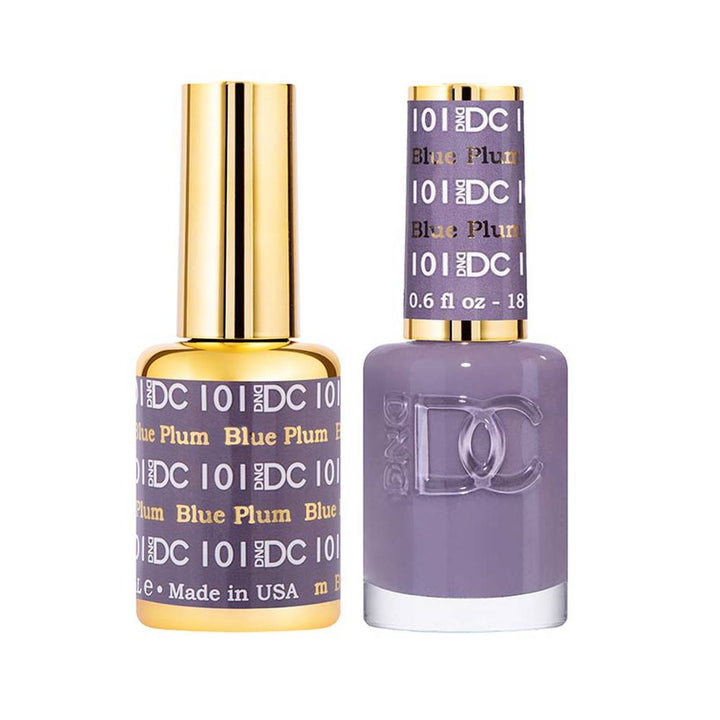 DND / DC Gel Nail Polish Matching Duo - 101 Blue Plum