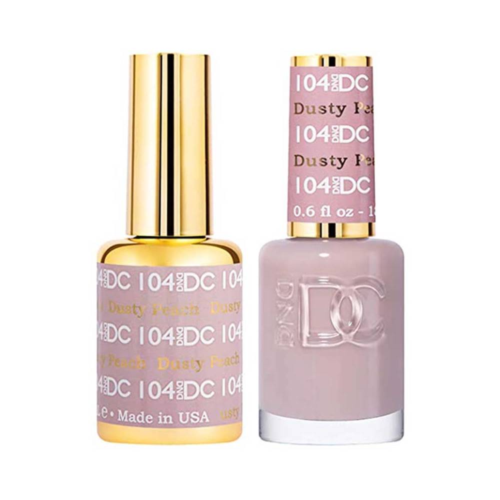 DND / DC Gel Nail Polish Matching Duo - 104 Dusty Peach