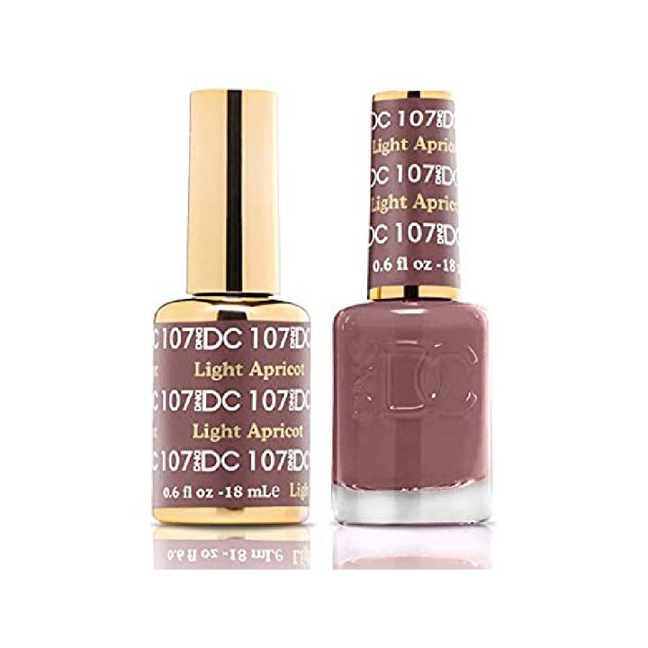 DND / DC Gel Nail Polish Matching Duo - 107 Light Apricot