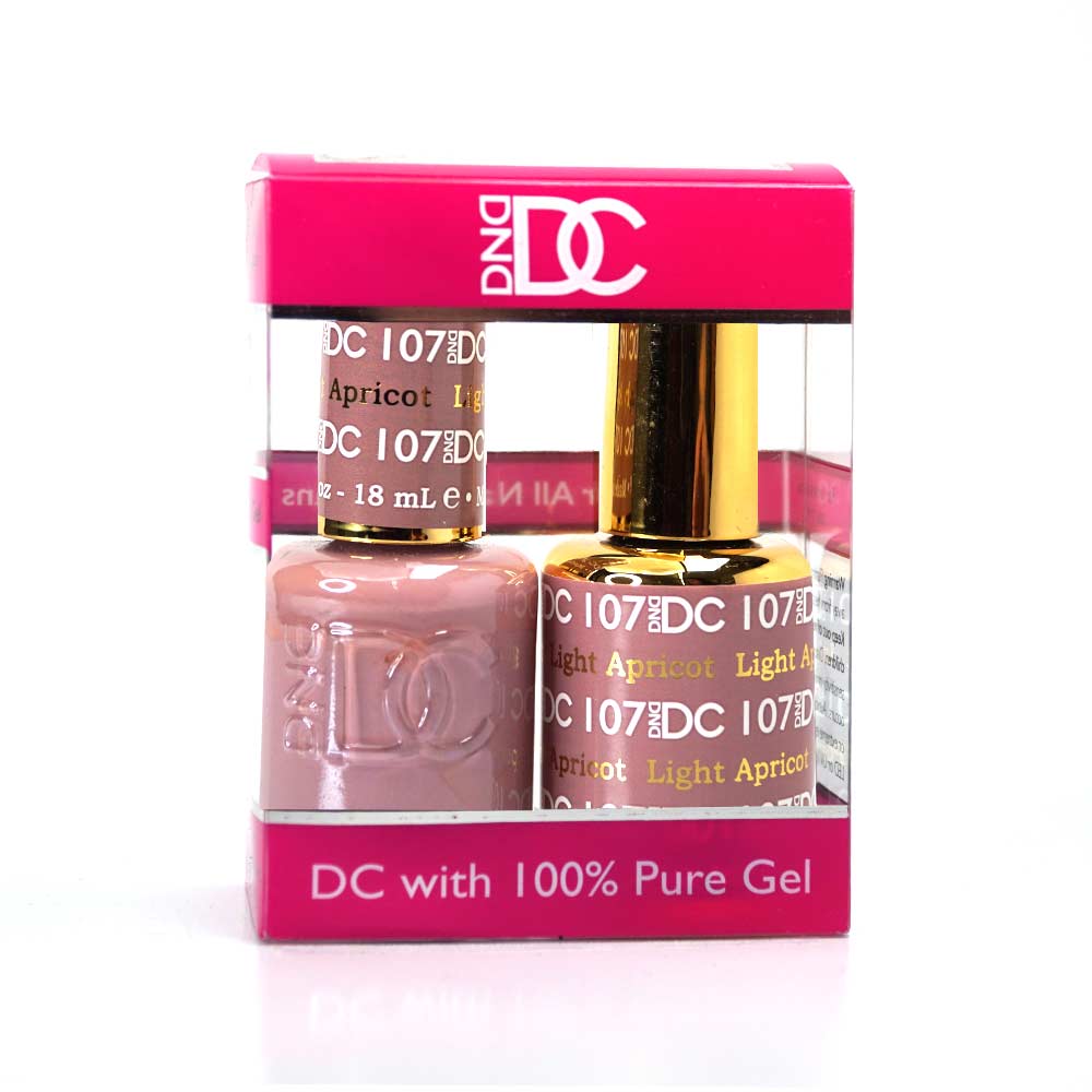 DND / DC Gel Nail Polish Matching Duo - 107 Light Apricot