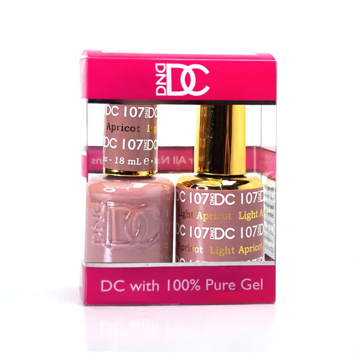 DND / DC Gel Nail Polish Matching Duo - 107 Light Apricot