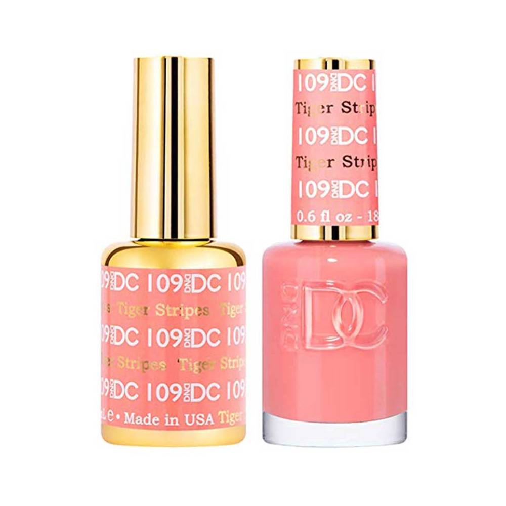 DND / DC Gel Nail Polish Matching Duo - 109 Tiger Stripes