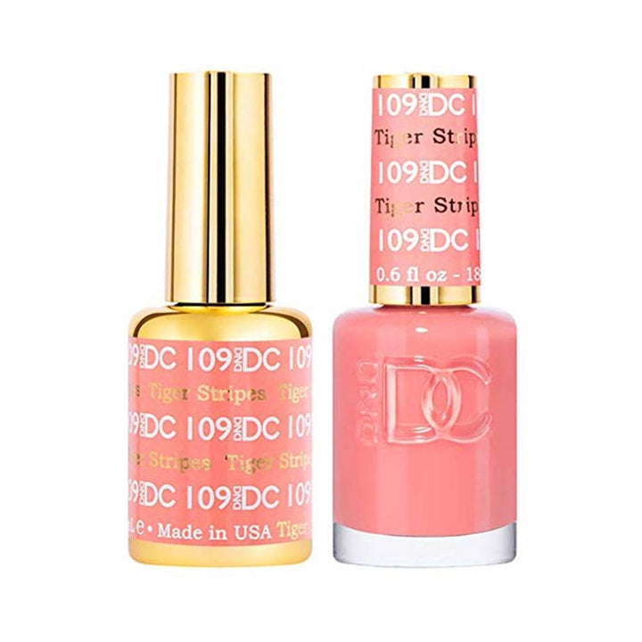 DND / DC Gel Nail Polish Matching Duo - 109 Tiger Stripes