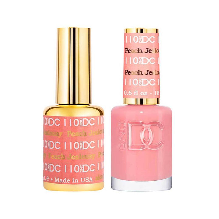 DND / DC Gel Nail Polish Matching Duo - 110 Peach Jealousy