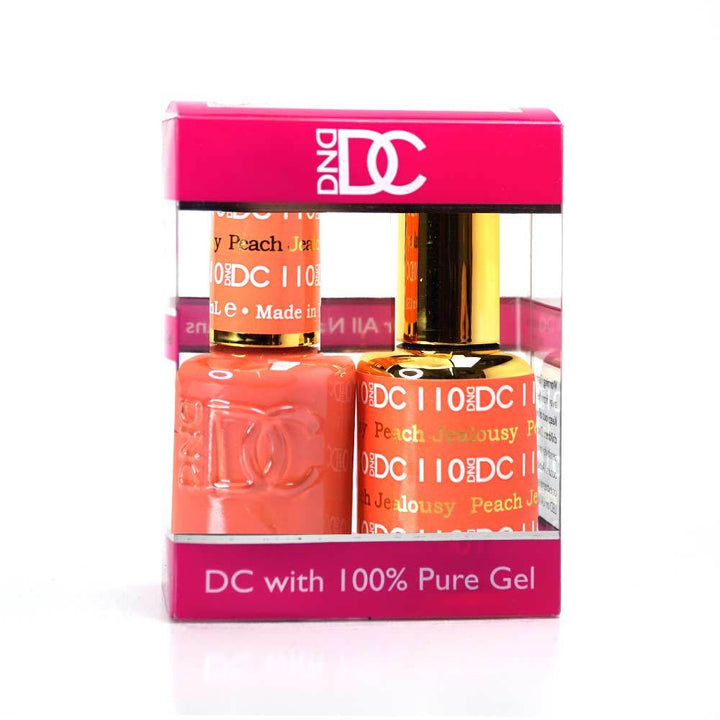 DND / DC Gel Nail Polish Matching Duo - 110 Peach Jealousy