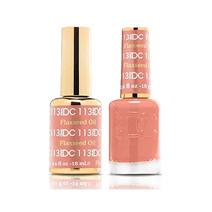 DND / DC Gel Nail Polish Matching Duo - 113 Flaxseed Oil