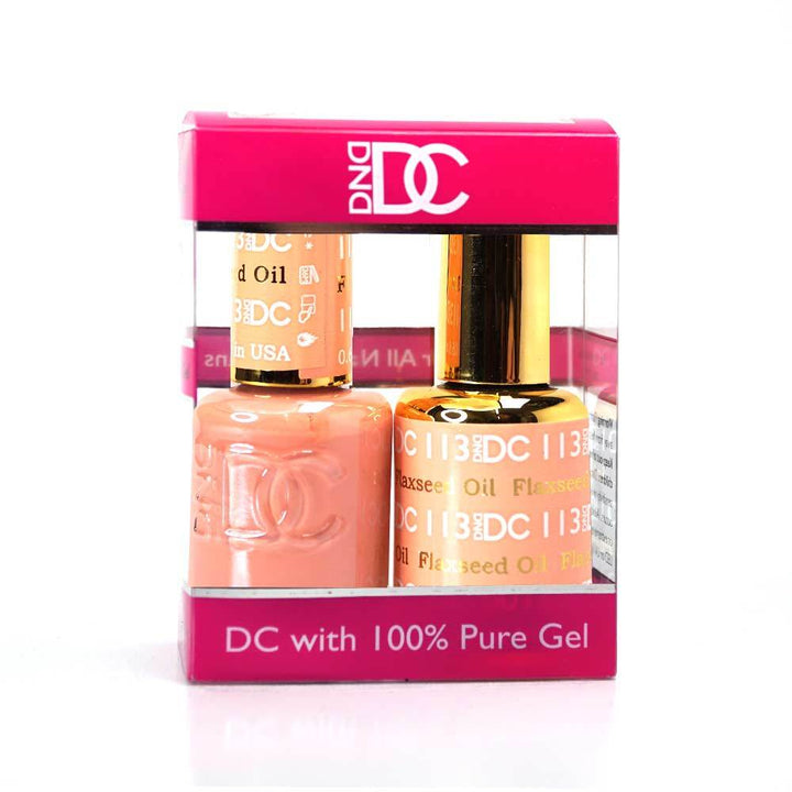 DND / DC Gel Nail Polish Matching Duo - 113 Flaxseed Oil