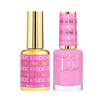 DND / DC Gel Nail Polish Matching Duo - 115 Charming Pink