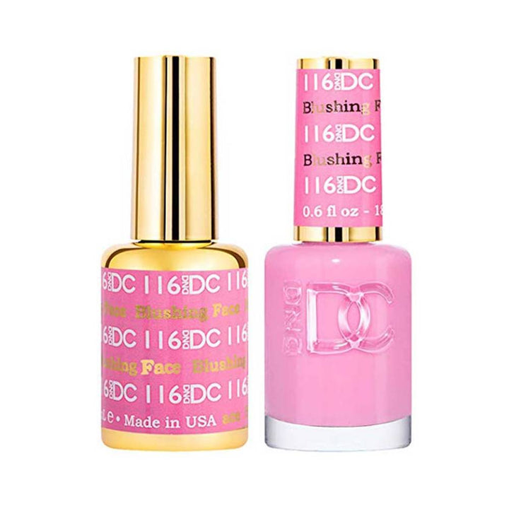 DND / DC Gel Nail Polish Matching Duo - 116 Blushing Face