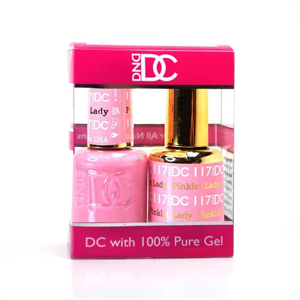 DND / DC Gel Nail Polish Matching Duo - 117 Pinklet Lady