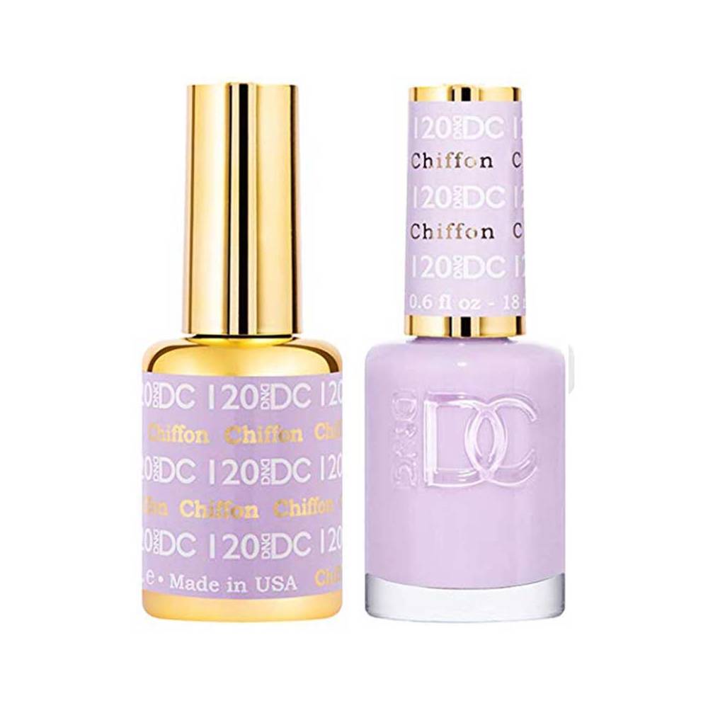 DND / DC Gel Nail Polish Matching Duo - 120 Chiffon