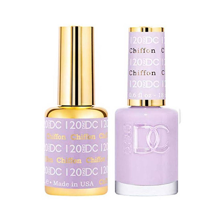 DND / DC Gel Nail Polish Matching Duo - 120 Chiffon