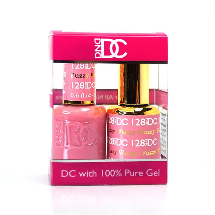 DND / DC Gel Nail Polish Matching Duo - 128 Fuzzy Wuzzy
